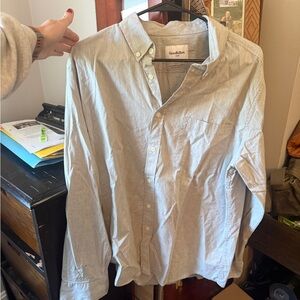 Goodfellow & Co Men's Light Gray Button-Down Oxford Shirt